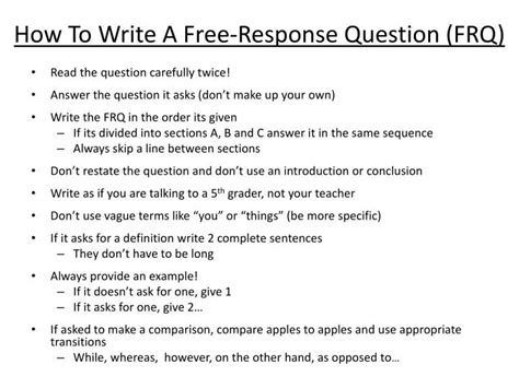 frq|Free response question